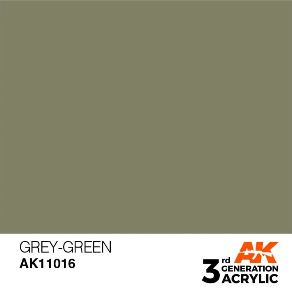 AK Interactive AK11016 Grey-Green Acrylic Paint 17ml (3rd Generation) - Image 2