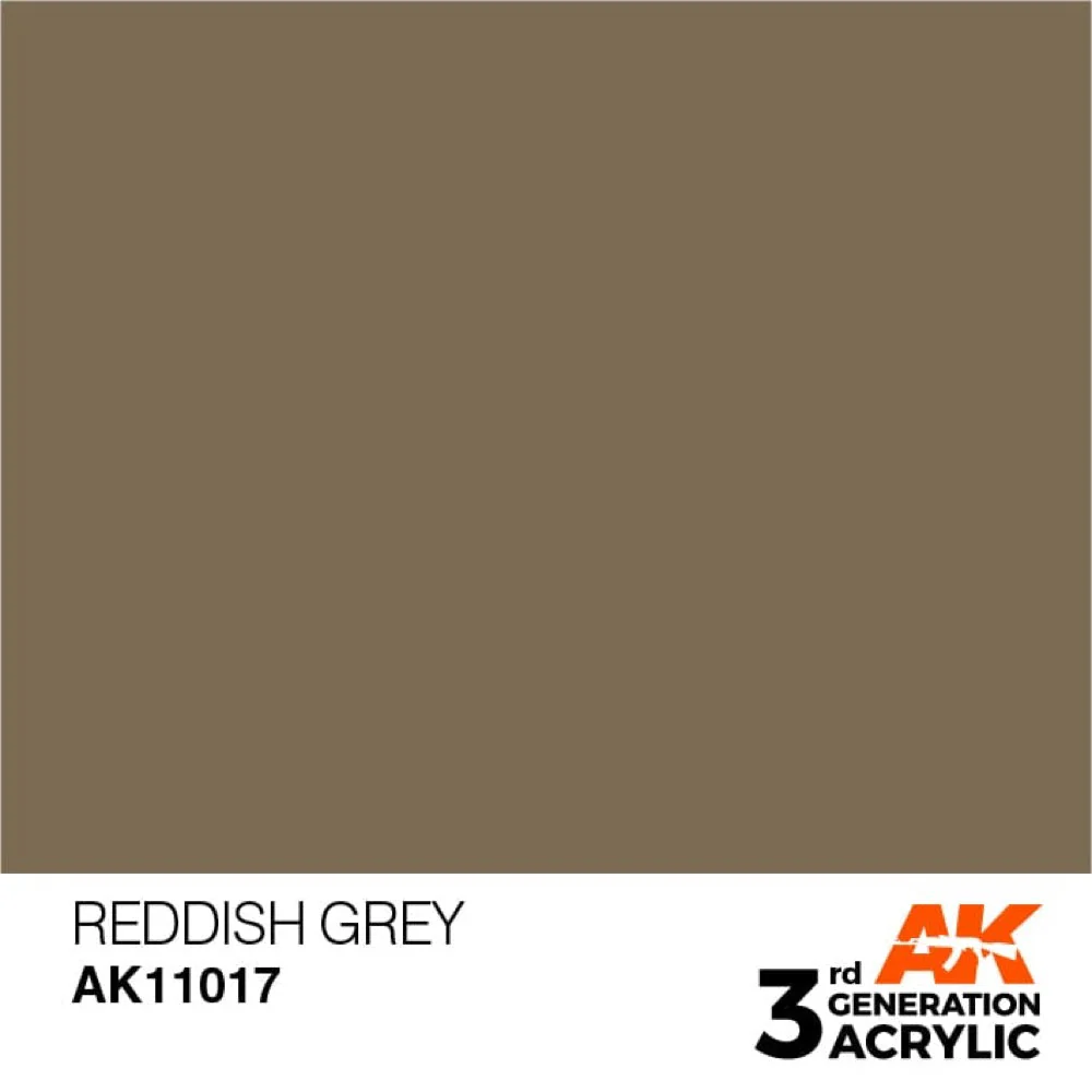 AK Interactive AK11017 Reddish Grey Acrylic Paint 17ml (3rd Generation) - Image 2