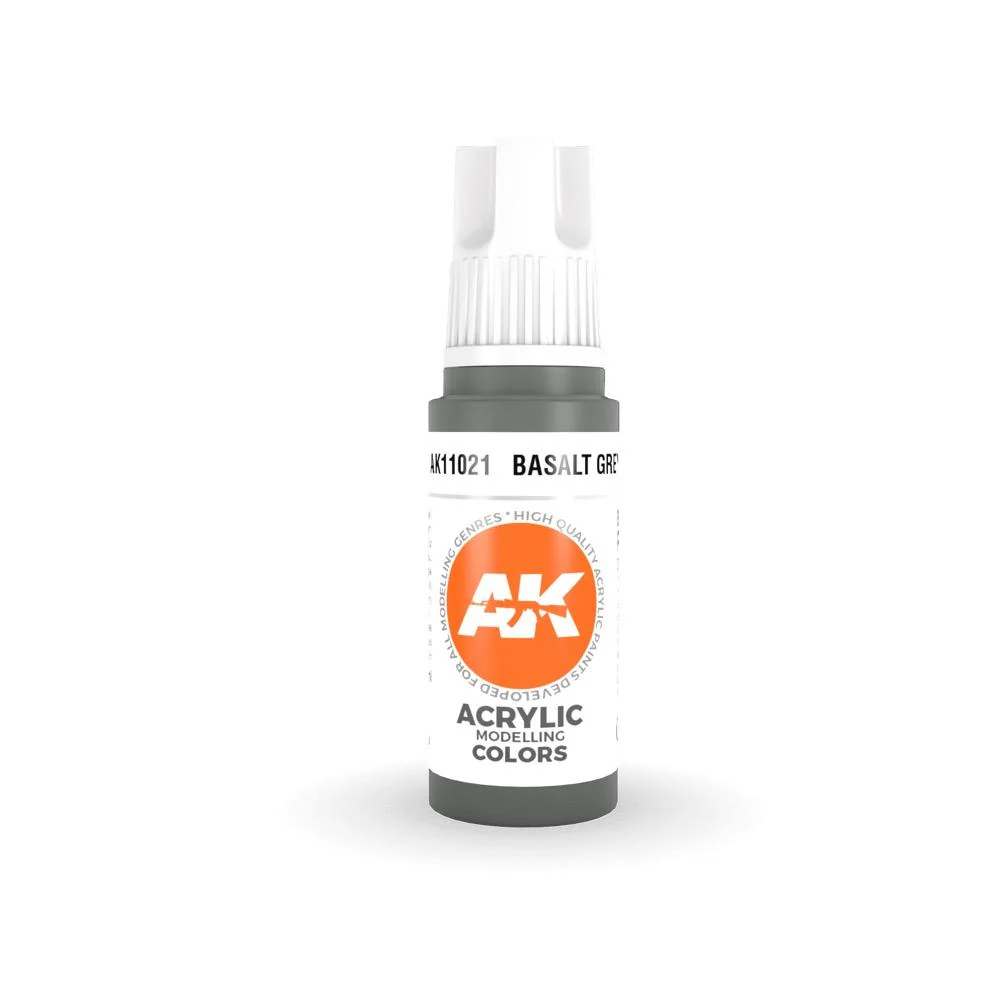 AK Interactive AK11021 Basalt Grey Acrylic Paint 17ml (3rd Generation)