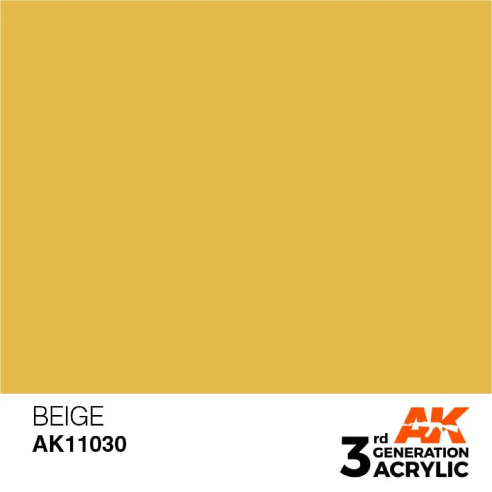 AK Interactive AK11030 Beige Acrylic Paint 17ml (3rd Generation) - Image 2