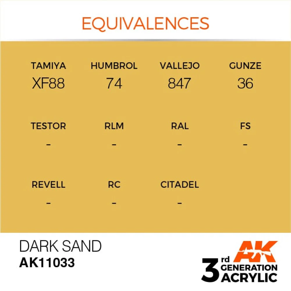 AK Interactive AK11033 Dark Sand Acrylic Paint 17ml (3rd Generation) - Image 3