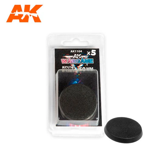 AK Interactive AK1104 Wargame Round Base 50mm 5pc