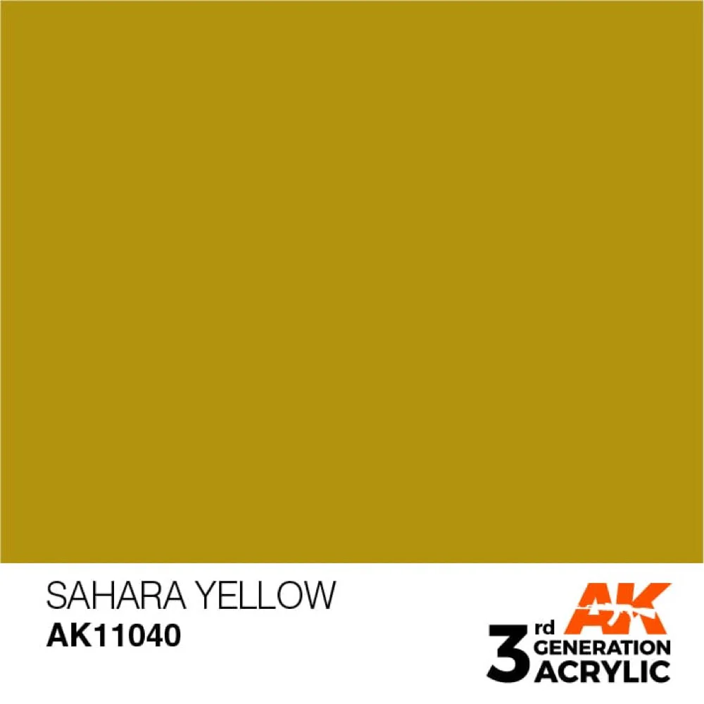 AK Interactive AK11040 Sahara Yellow Acrylic Paint 17ml (3rd Generation) - Image 2