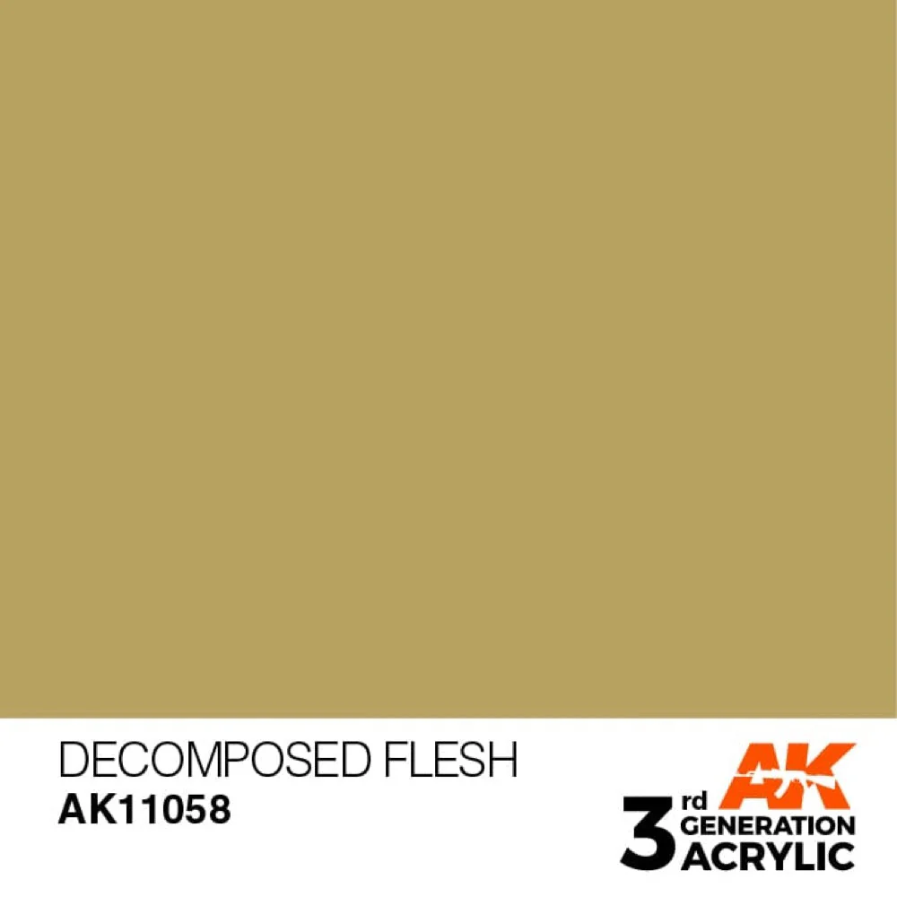 AK Interactive AK11058 Decomposed Flesh Acrylic Paint 17ml (3rd Generation) - Image 2
