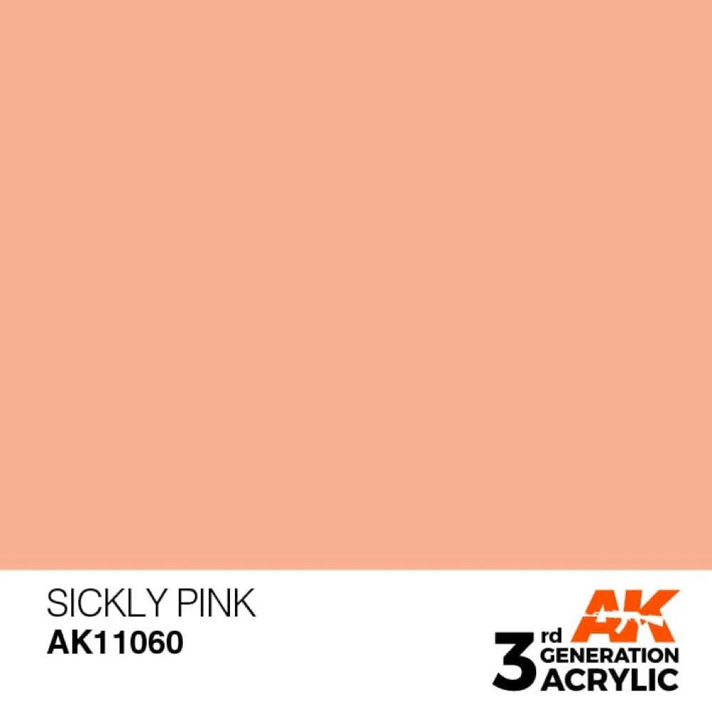 AK Interactive AK11060 Sickly PInk Acrylic Paint 17ml (3rd Generation) - Image 2