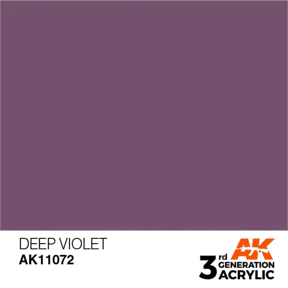 AK Interactive AK11072 Deep Violet Intense Acrylic Paint 17ml (3rd Generation) - Image 2