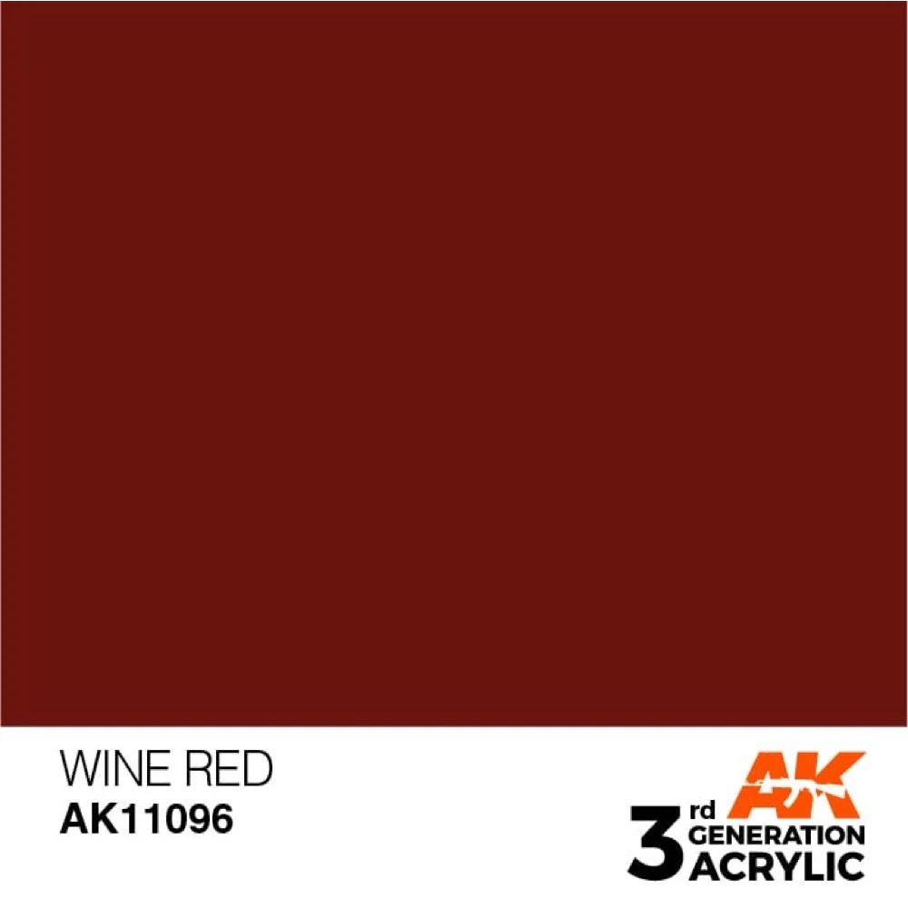 AK Interactive AK11096 Wine Red Acrylic Paint 17ml (3rd Generation) - Image 2