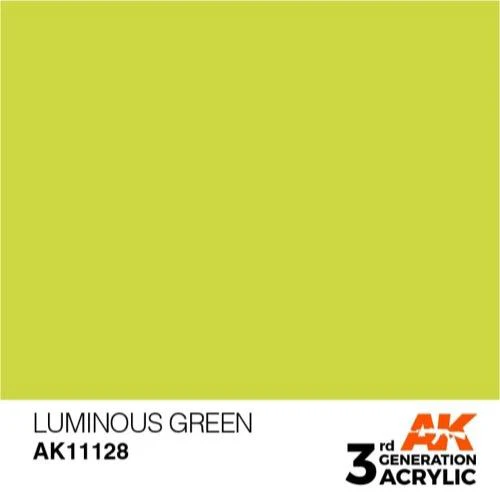 AK Interactive AK11128 Luminous Green Acrylic Paint 17ml (3rd Generation) - Image 2