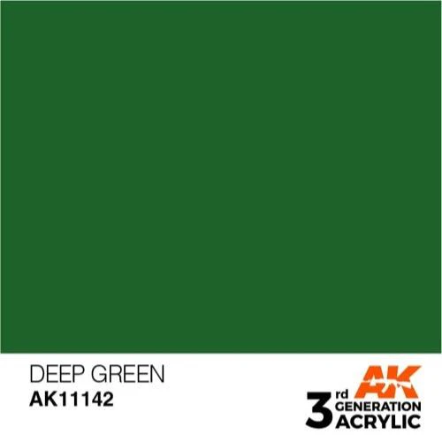 AK Interactive AK11142 Deep Green Intense Acrylic Paint 17ml (3rd Generation) - Image 2