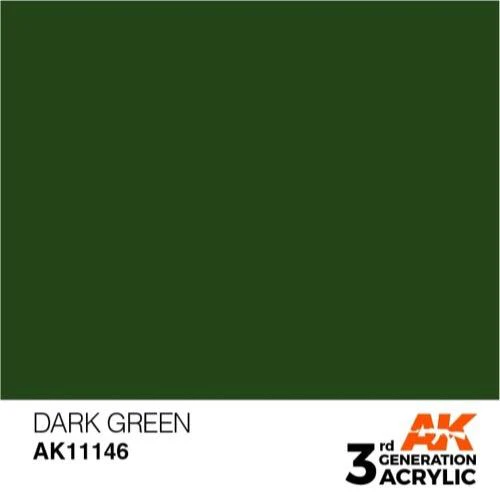 AK Interactive AK11146 Dark Green Acrylic Paint 17ml (3rd Generation) - Image 2