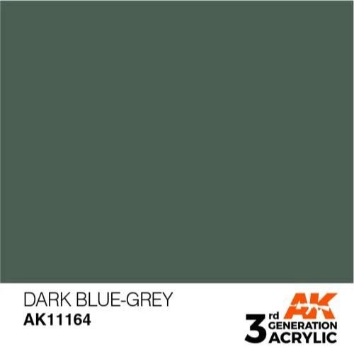 AK Interactive AK11164 Dark Blue-Grey Acrylic Paint 17ml (3rd Generation) - Image 2
