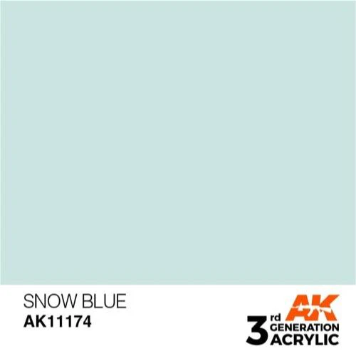 AK Interactive AK11174 Snow Blue Acrylic Paint 17ml (3rd Generation) - Image 2