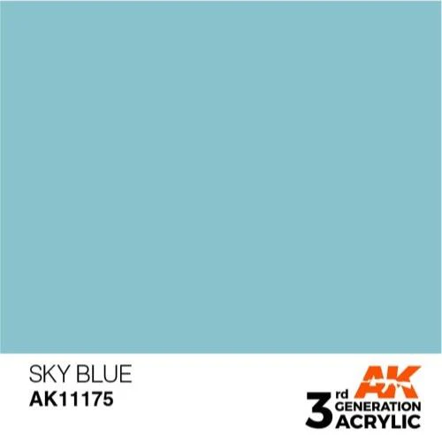 AK Interactive AK11175 Sky Blue Acrylic Paint 17ml (3rd Generation) - Image 2