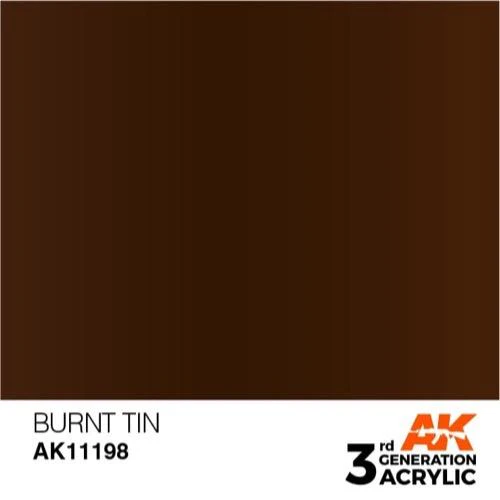 AK Interactive AK11198 Metallic Burnt Tin Acrylic Paint 17ml (3rd Generation) - Image 2