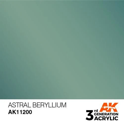 AK Interactive AK11200 Metallic Astral Beryllium Acrylic Paint 17ml (3rd Generation) - Image 2