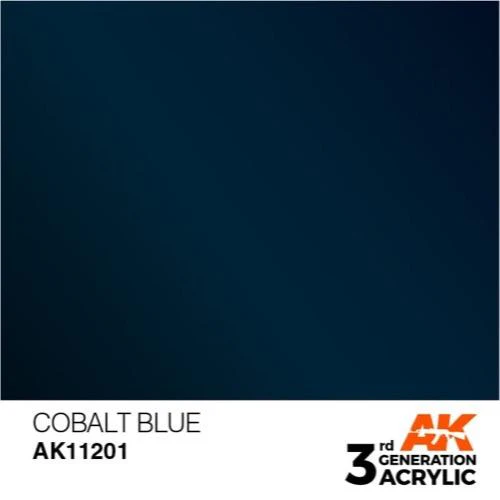 AK Interactive AK11201 Metallic Cobalt Blue Acrylic Paint 17ml (3rd Generation) - Image 2