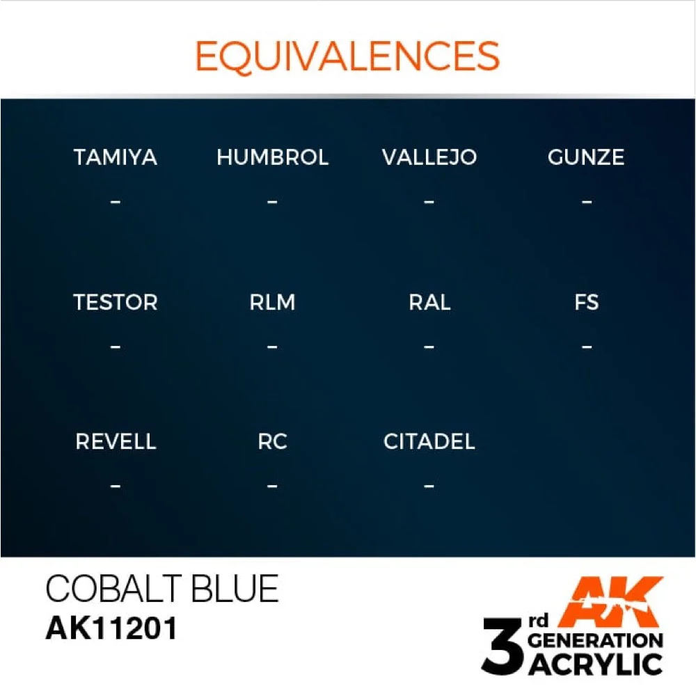 AK Interactive AK11201 Metallic Cobalt Blue Acrylic Paint 17ml (3rd Generation) - Image 3