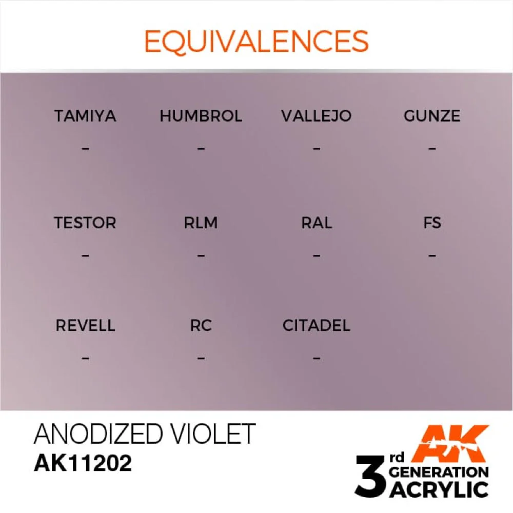 AK Interactive AK11202 Metallic Anodized Violet Acrylic Paint 17ml (3rd Generation) - Image 3