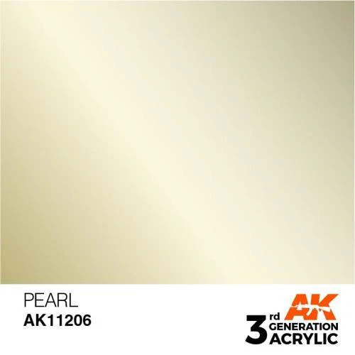 AK Interactive AK11206 Metallic Pearl Acrylic Paint 17ml (3rd Generation) - Image 2