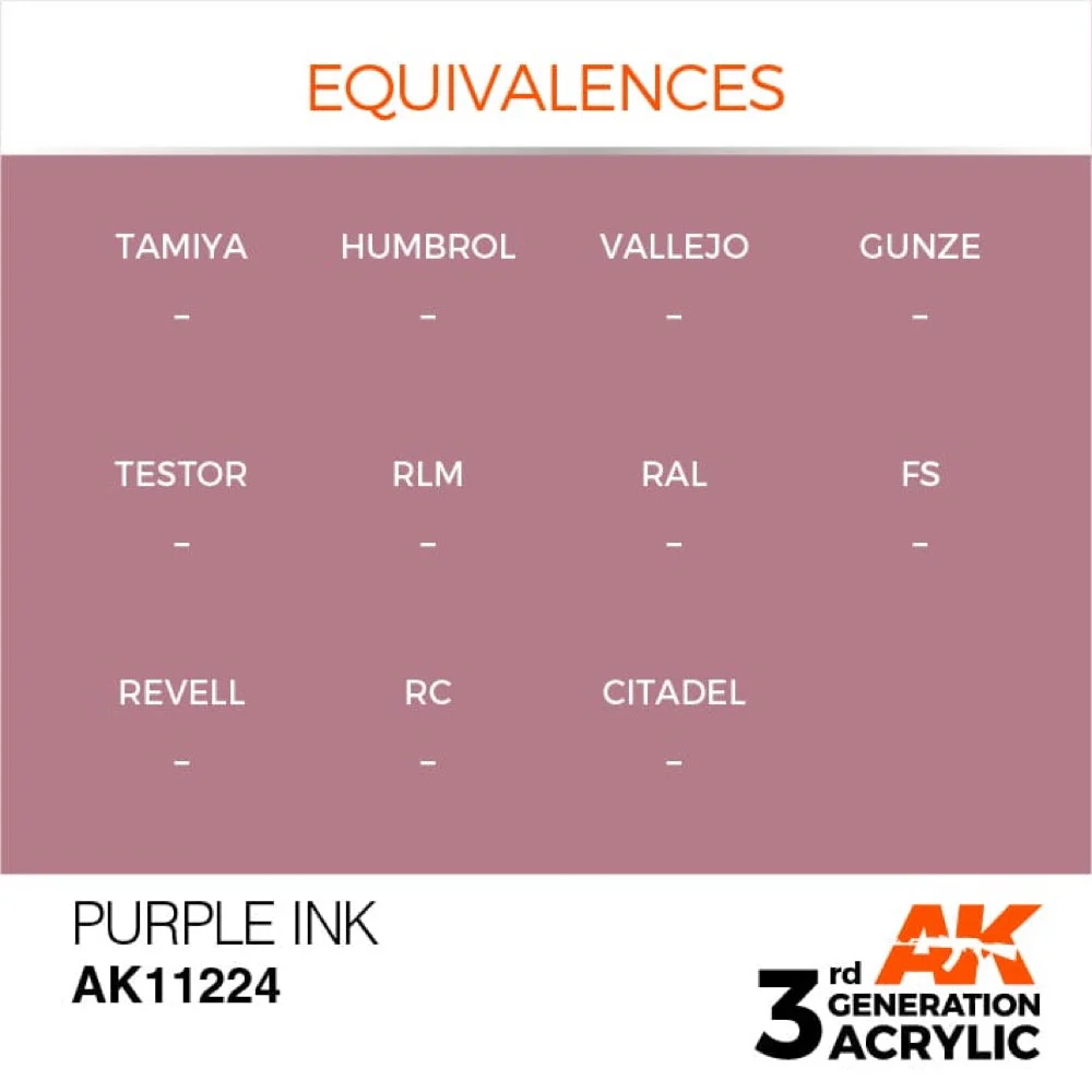 AK Interactive AK11224 Purple Ink 17ml (3rd Generation) - Image 3