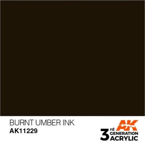 AK Interactive AK11229 Burnt Umber Ink 17 ml (3rd Generation) - Image 2
