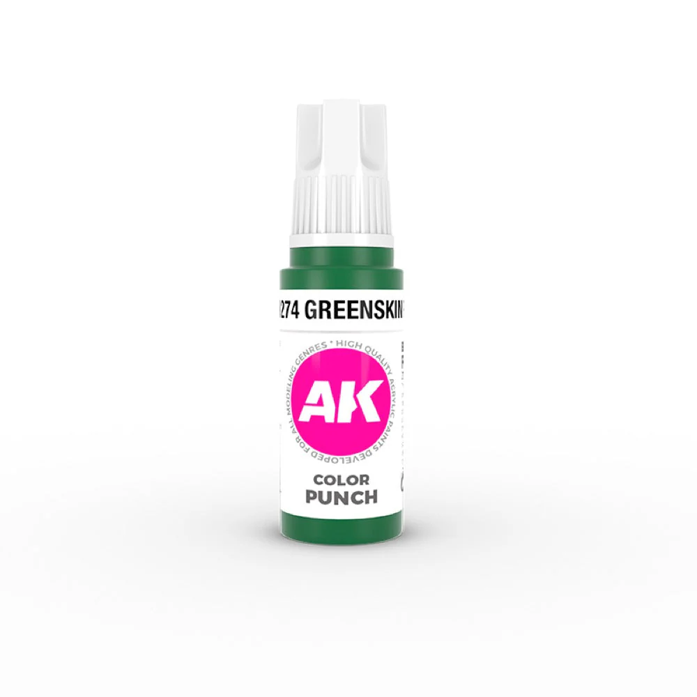 AK Interactive AK11273 Colour Punch Ultra Pigmented Cold Green 17 ml (3rd Generation)
