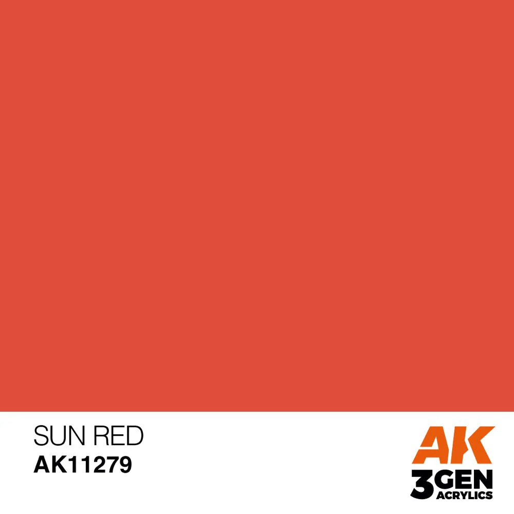 AK Interactive AK11279 Colour Punch Ultra Pigmented Sun Red 17 ml (3rd Generation) - Image 2