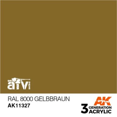 AK Interactive AK11327 AFV Series RAL 8000 Gelbbraun Acrylic Paint 17ml 3rd Generation - Image 2