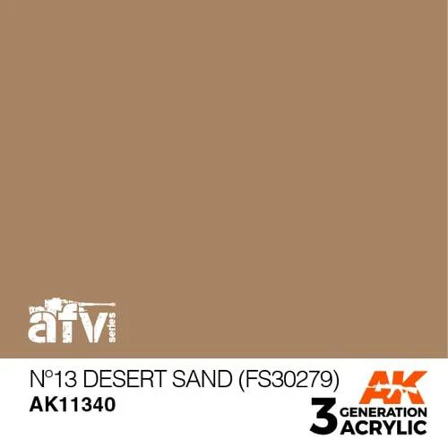 AK Interactive AK11340 AFV Series No.13 Desert Sand FS30279 Acrylic Paint 17ml 3rd Generation - Image 2