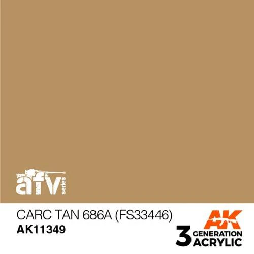 AK Interactive AK11349 AFV Series CARC Tan 686A FS33446 Acrylic Paint 17ml 3rd Generation - Image 2