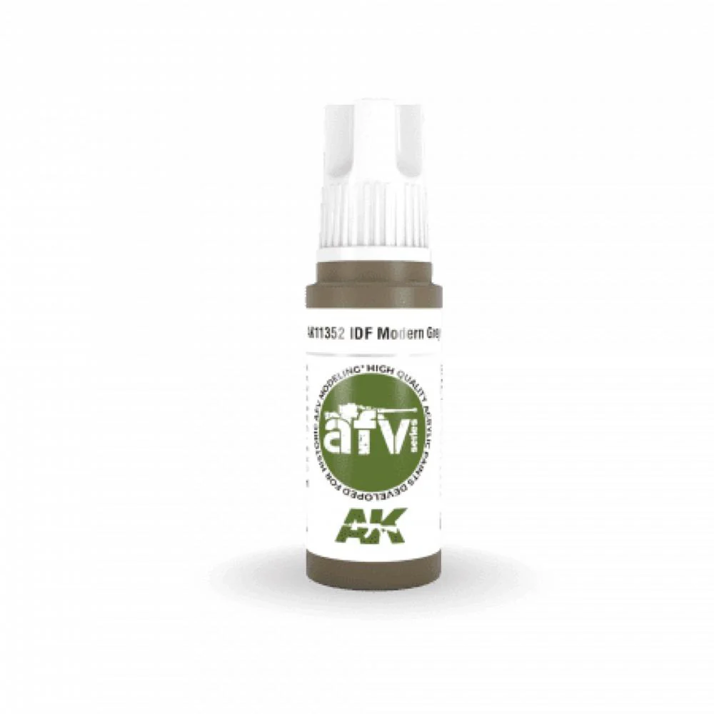 AK Interactive AK11352 AFV Series IDF Modern Grey Acrylic Paint 17ml 3rd Generation