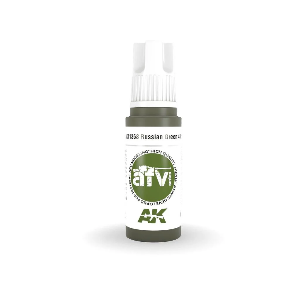AK Interactive AK11368 AFV Series Russian Green 4BO Acrylic Paint 17ml 3rd Generation