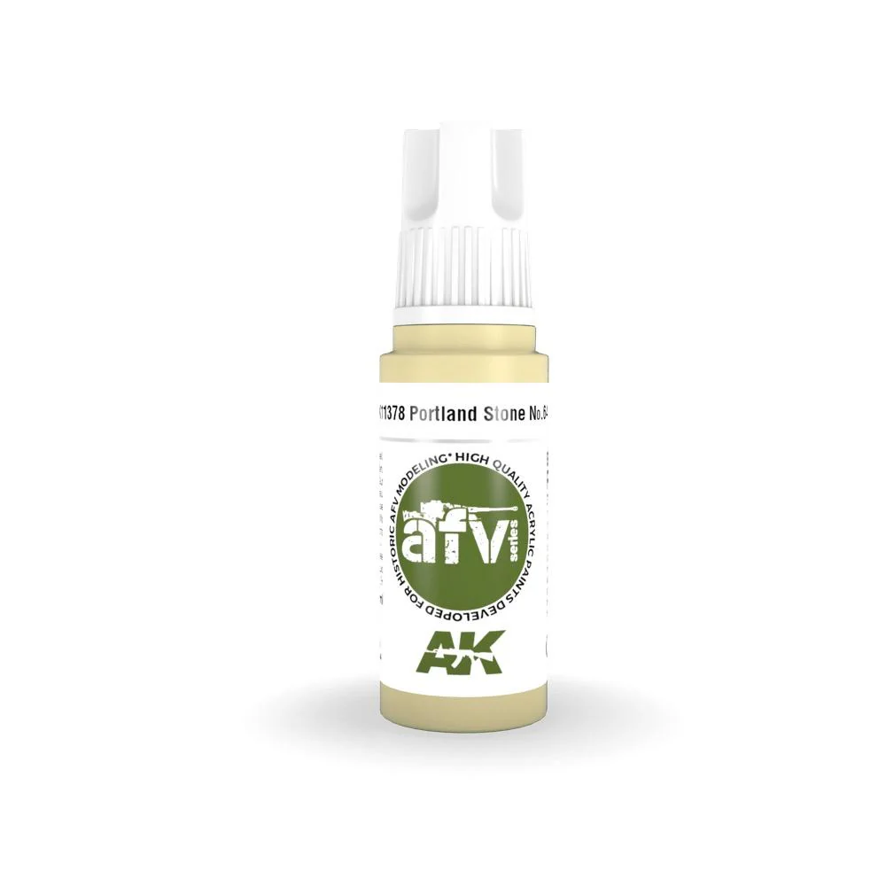 AK Interactive AK11378 AFV Series Portland Stone No.64 Acrylic Paint 17ml 3rd Generation