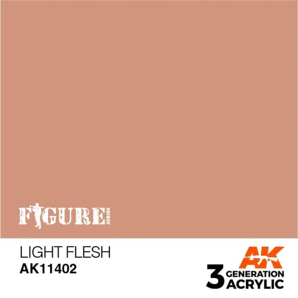 AK Interactive AK11402 Figure Series Light Flesh Acrylic Paint 17ml 3rd Generation - Image 2