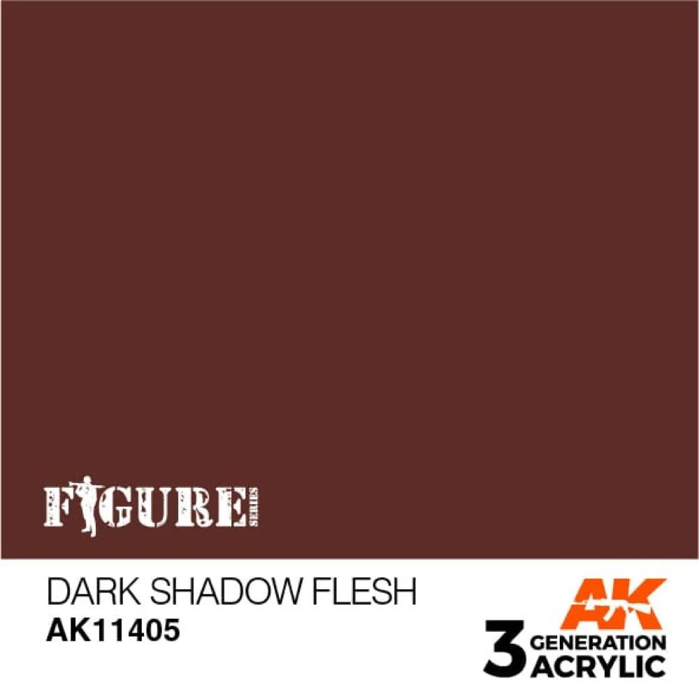 AK Interactive AK11405 Figure Series Dark Shadow Flesh Acrylic Paint 17ml 3rd Generation - Image 2