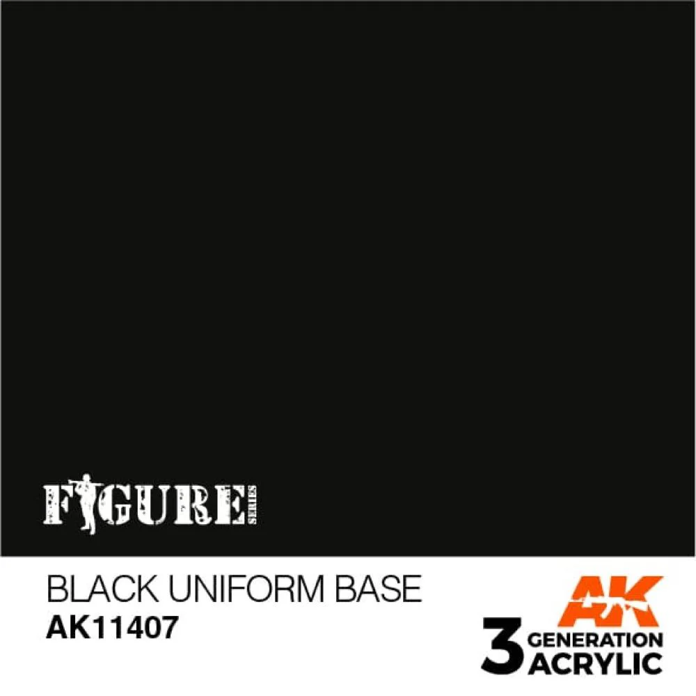 AK Interactive AK11407 Figure Series Black Uniform Base Acrylic Paint 17ml 3rd Generation - Image 2