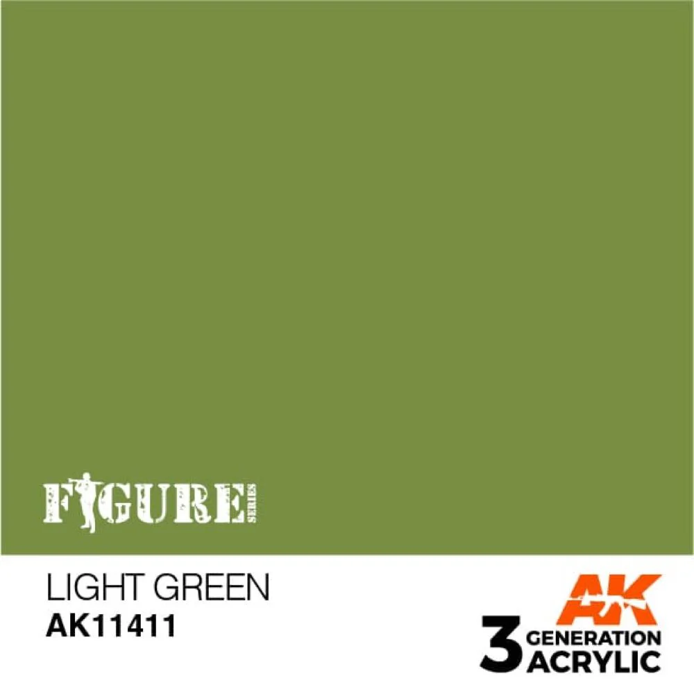 AK Interactive AK11411 Figure Series Light Green Acrylic Paint 17ml 3rd Generation - Image 2