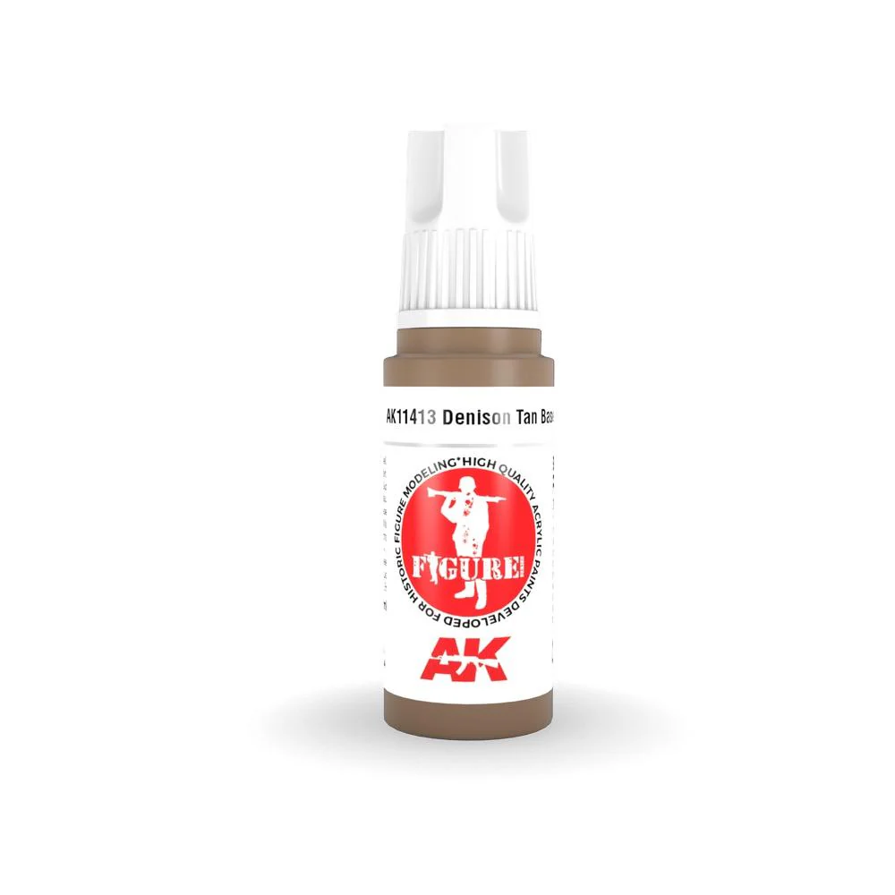 AK Interactive AK11413 Figure Series Denison Tan Base Acrylic Paint 17ml 3rd Generation