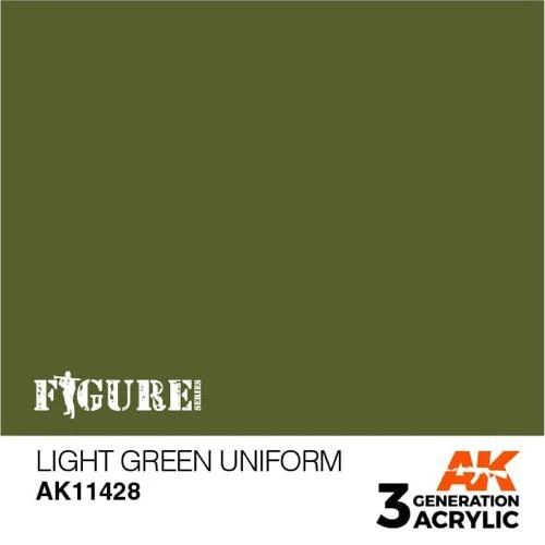 AK Interactive AK11428 Figure Series Light Green Uniform Acrylic Paint 17ml 3rd Generation - Image 2