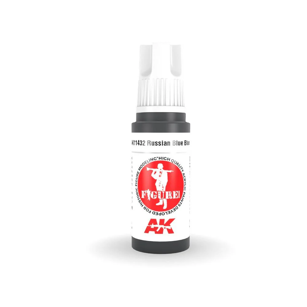 AK Interactive AK11432 Figure Series Russian Blue Base Acrylic Paint 17ml 3rd Generation