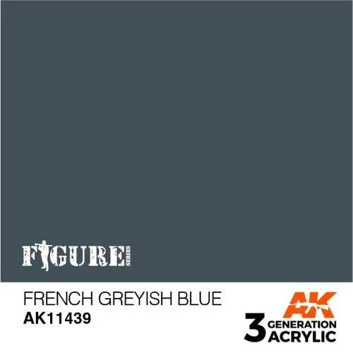 AK Interactive AK11439 Figure Series French Greyish Blue Acrylic Paint 17ml 3rd Generation - Image 2