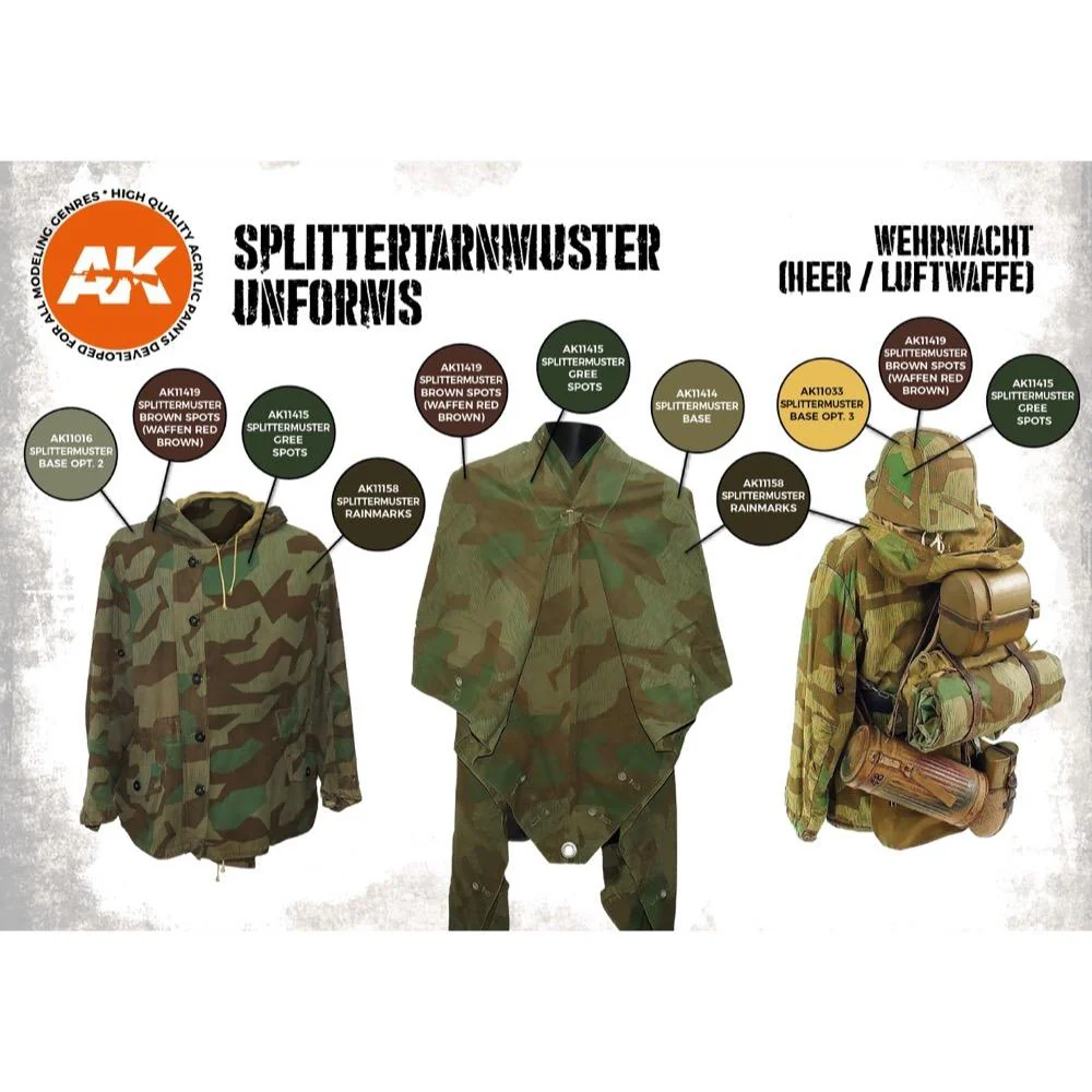 AK Interactive AK11624 Figure Series Splittermuster Uniform Acrylic Paint Set (3rd Generation) - Image 3