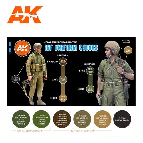 AK Interactive AK11631 IDF Uniform Colours 3rd Generation - Image 2