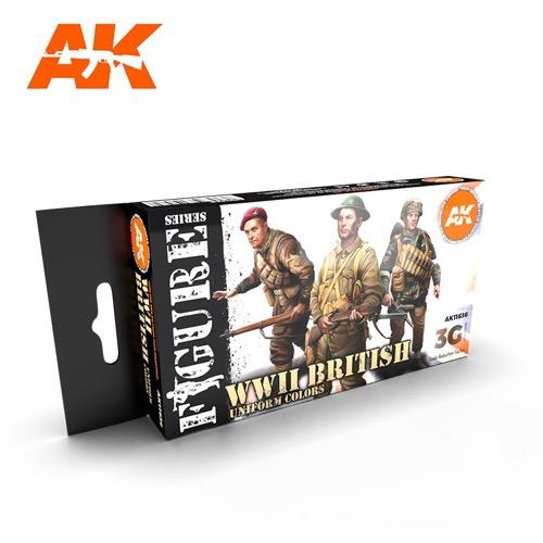 AK Interactive AK11636 WWII British Uniform Colours 3rd Generation