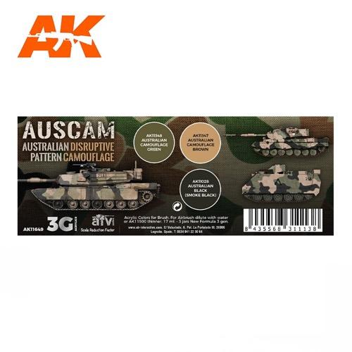 AK Interactive AK11649 AFV Series Auscam Colors Set Acrylic Paint Set (3rd Generation) - Image 2