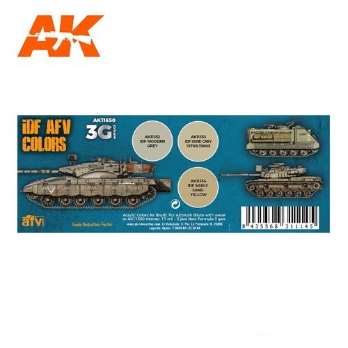 AK Interactive AK11650 AFV Series IDF AFV Color Combos Acrylic Paint Set (3rd Generation) - Image 2