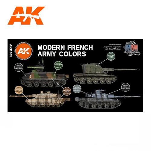 AK Interactive AK11661 AFV Series Modern French AFV Acrylic Paint Set (3rd Generation) - Image 2