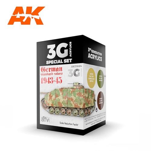 AK Interactive AK11664 AFV Series German Standard 44-45 Combo Acrylic Paint Set (3rd Generation)