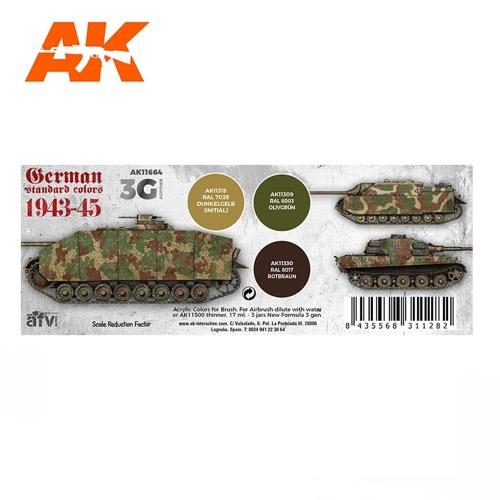 AK Interactive AK11664 AFV Series German Standard 44-45 Combo Acrylic Paint Set (3rd Generation) - Image 2