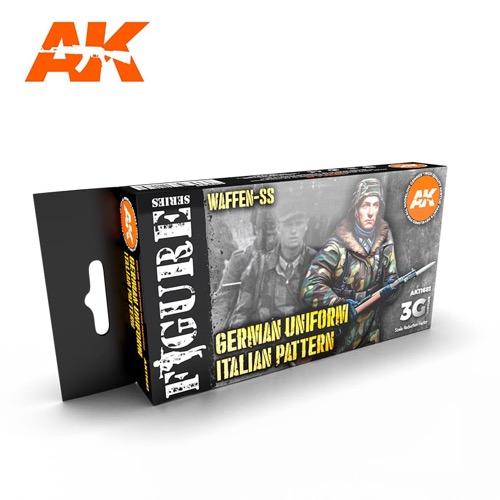 AK Interactive AK11681 AFV Series WWII German Italian Camouflage Acrylic Paint Set (3rd Generation)